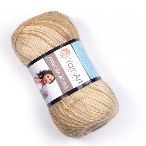 YarnArt Příze Yarn Art Angora active 843 hnědo-béžová