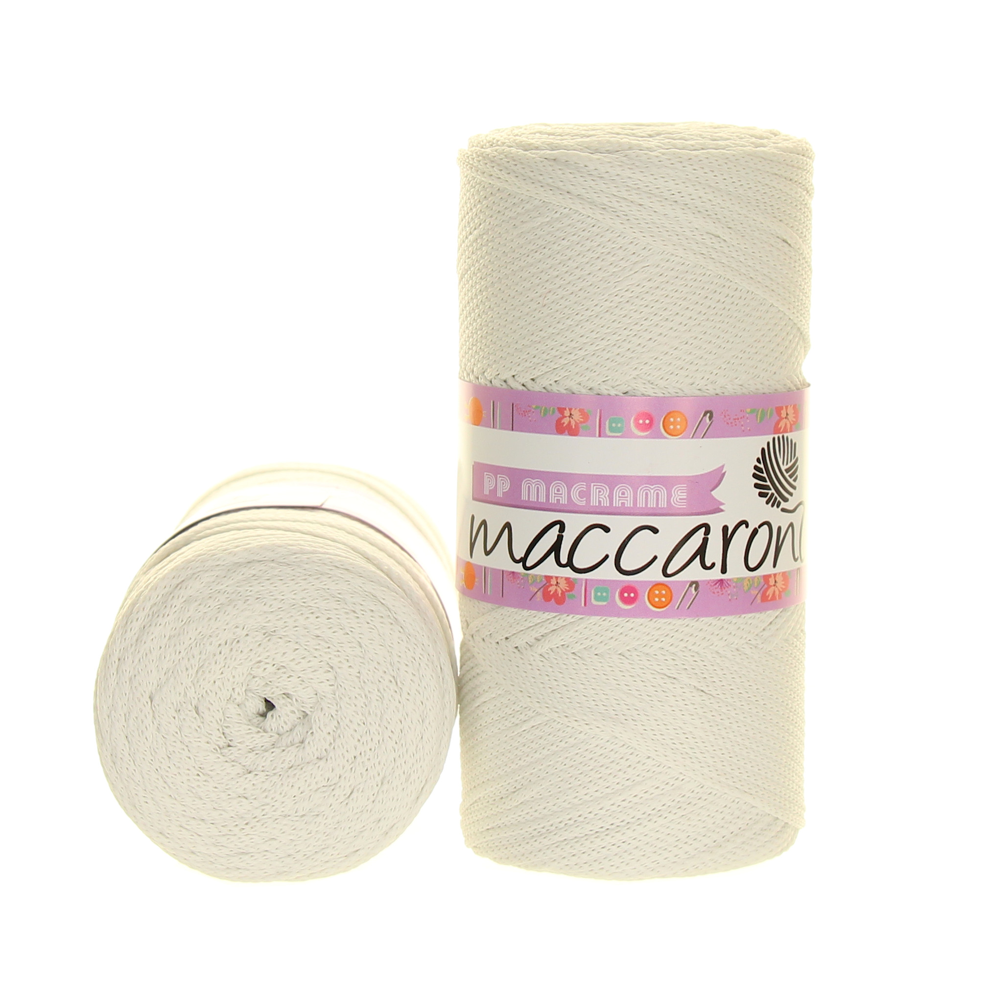 Maccaroni PP Macrame 007 matná bílokrémová