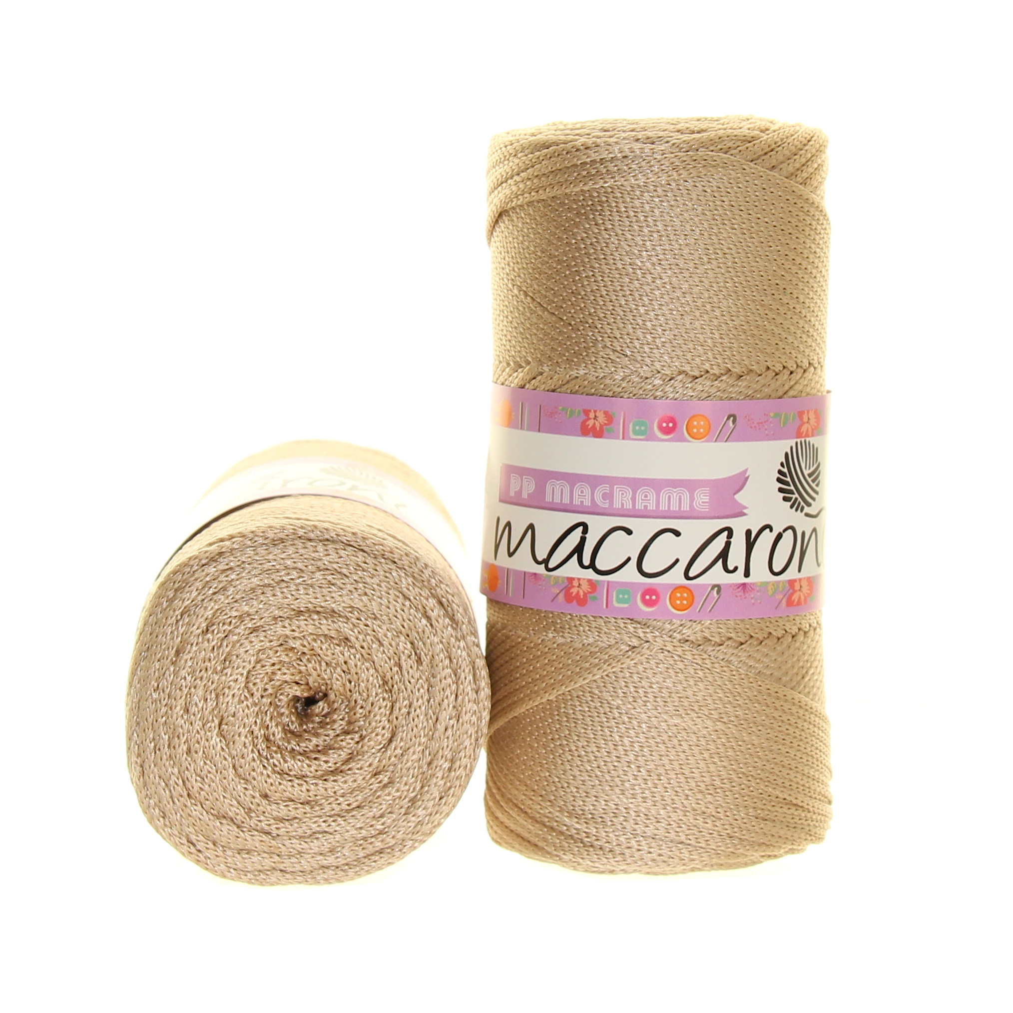 Maccaroni PP Macrame 030 světlounce béžová