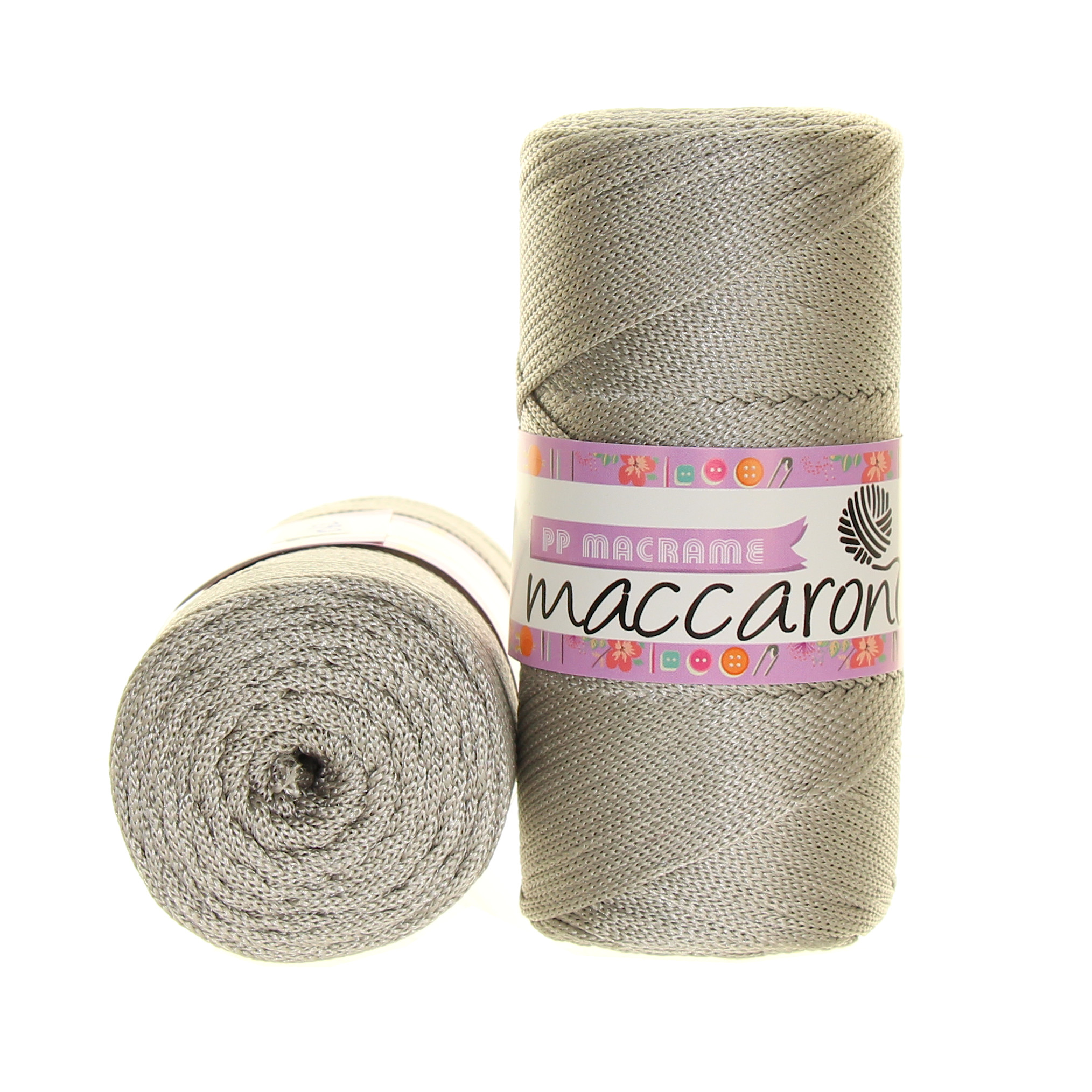 Maccaroni PP Macrame 062 světle šedá