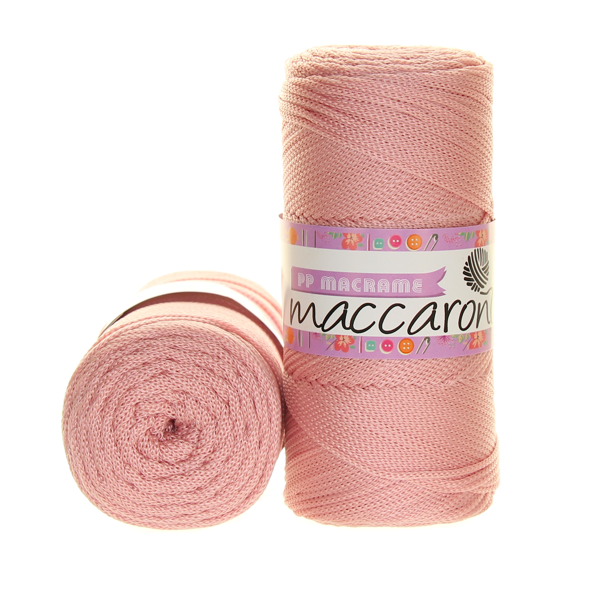 Maccaroni PP Macrame 072 tmavší pudrová