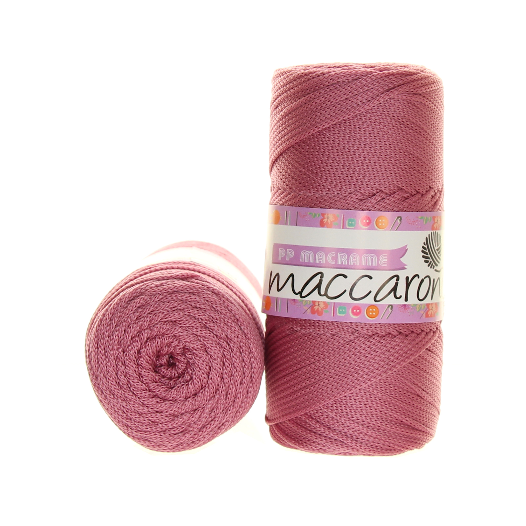 Maccaroni PP Macrame 090 starorůžová