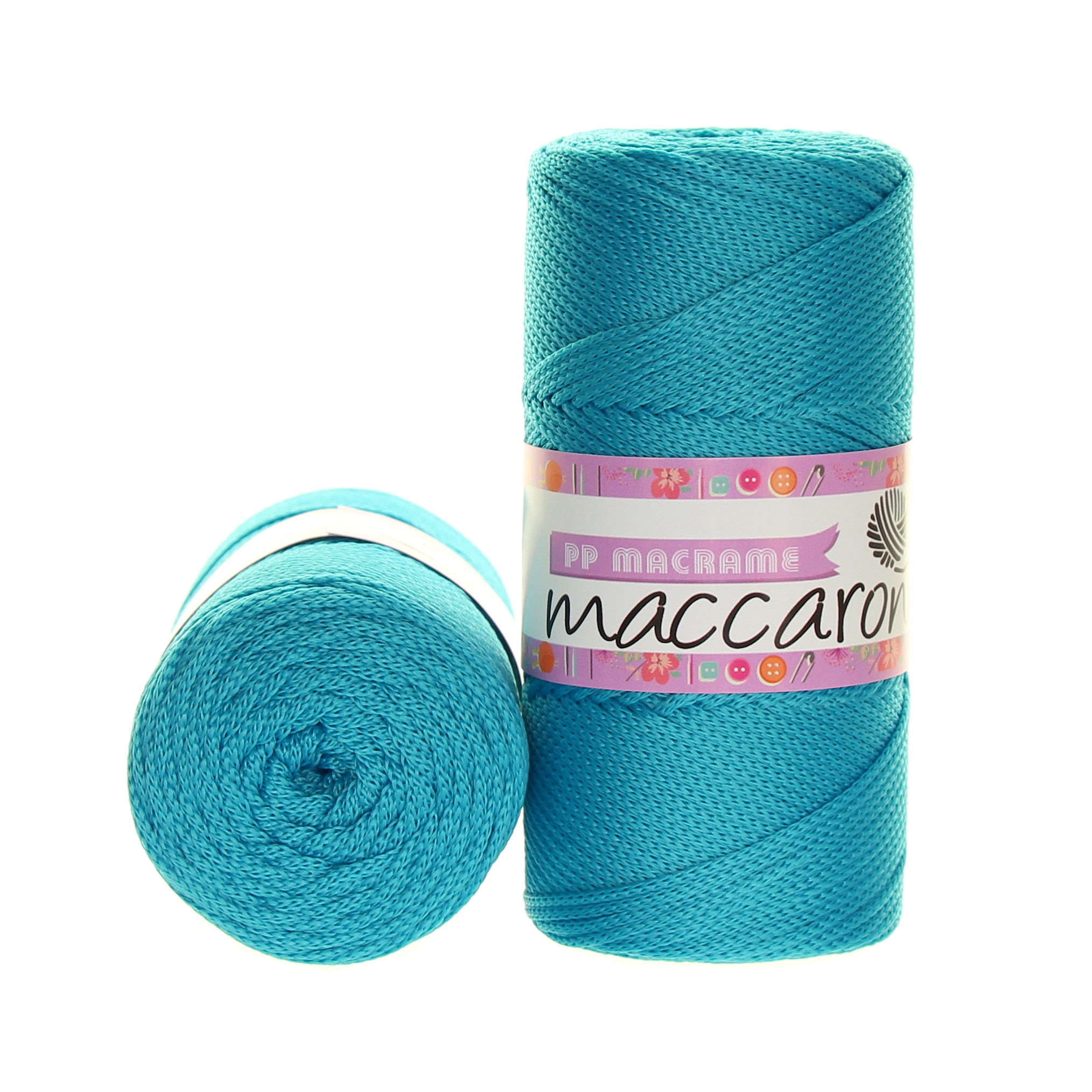 Maccaroni PP Macrame 233 sytá tyrkysová