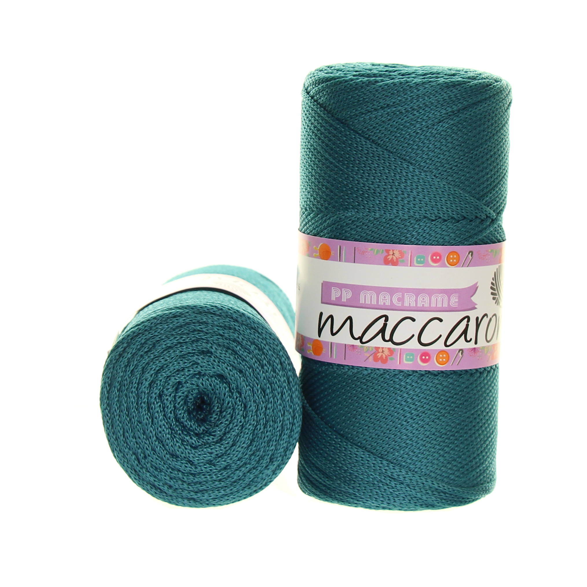 Maccaroni PP Macrame 238 modrozelená