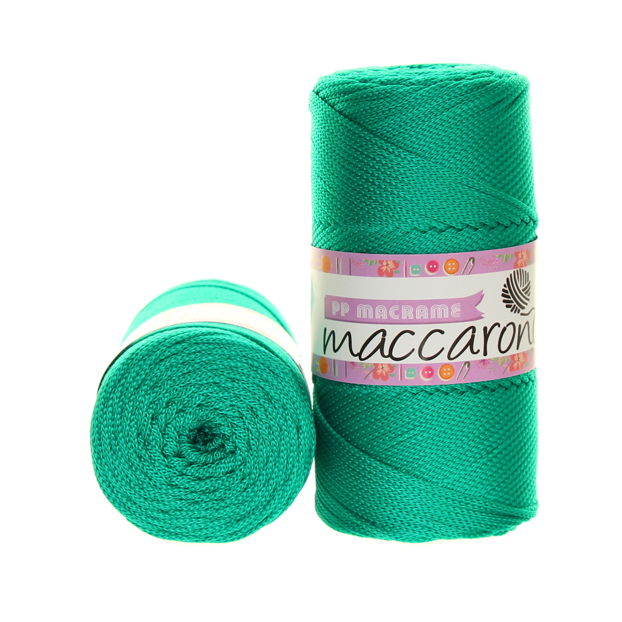 Maccaroni PP Macrame 175 paví zelená