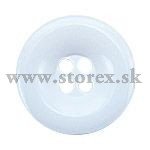 Knoflík čtyřdírkový 34mm bílá