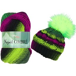 Vlna-hep Nepál ombre 7422