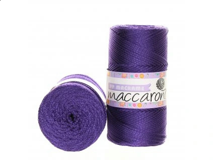 Maccaroni PP Macrame 26 tmavě fialová