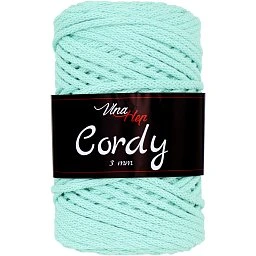 Vlna-hep Cordy šňůry 3mm - 8134 mintová