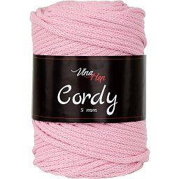Vlna-hep Cordy šňůry 5mm - 8004 dětská růžová