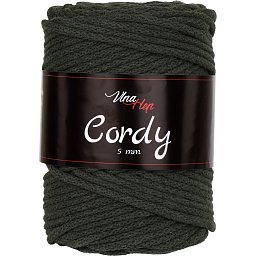Vlna-hep Cordy šňůry 5mm - 8164 khaki