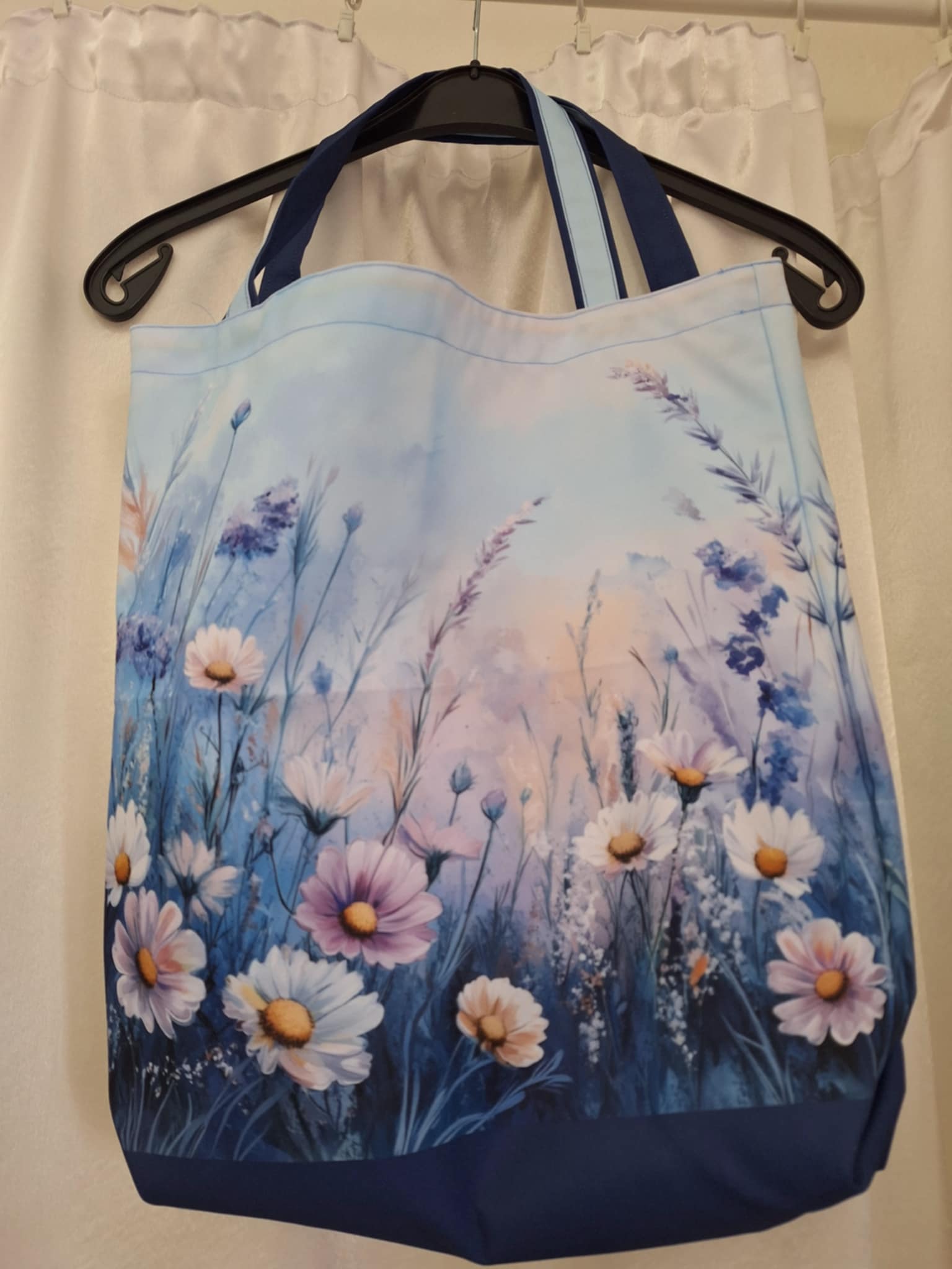 Taška vzor č. 44 - modro-fialová louka