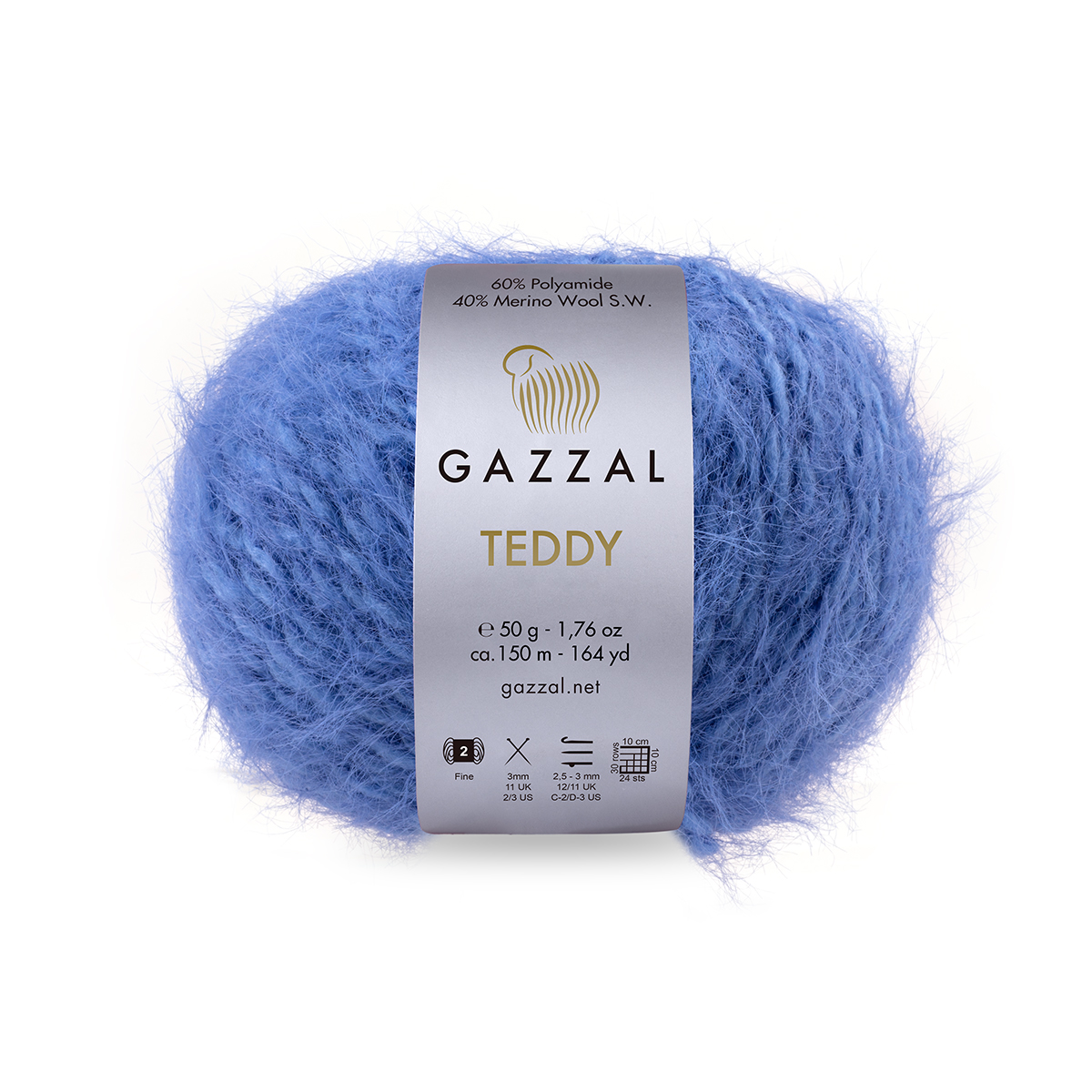 Gazzal Příze Teddy 6562 nebesky modrá