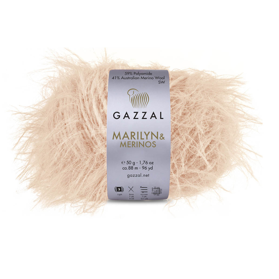Gazzal Příze Marilyn & Merinos 8271 pudrová