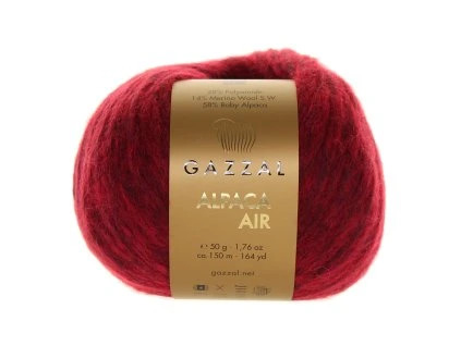 Gazzal Příze Alpaca Air 108 vínová