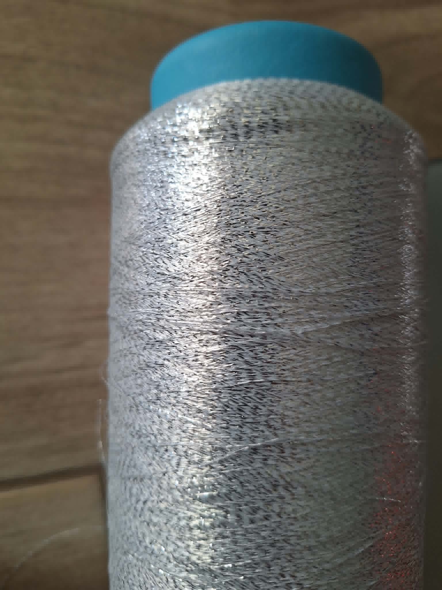 Lurex stříbrno-bílý 0,5kg - nový kón