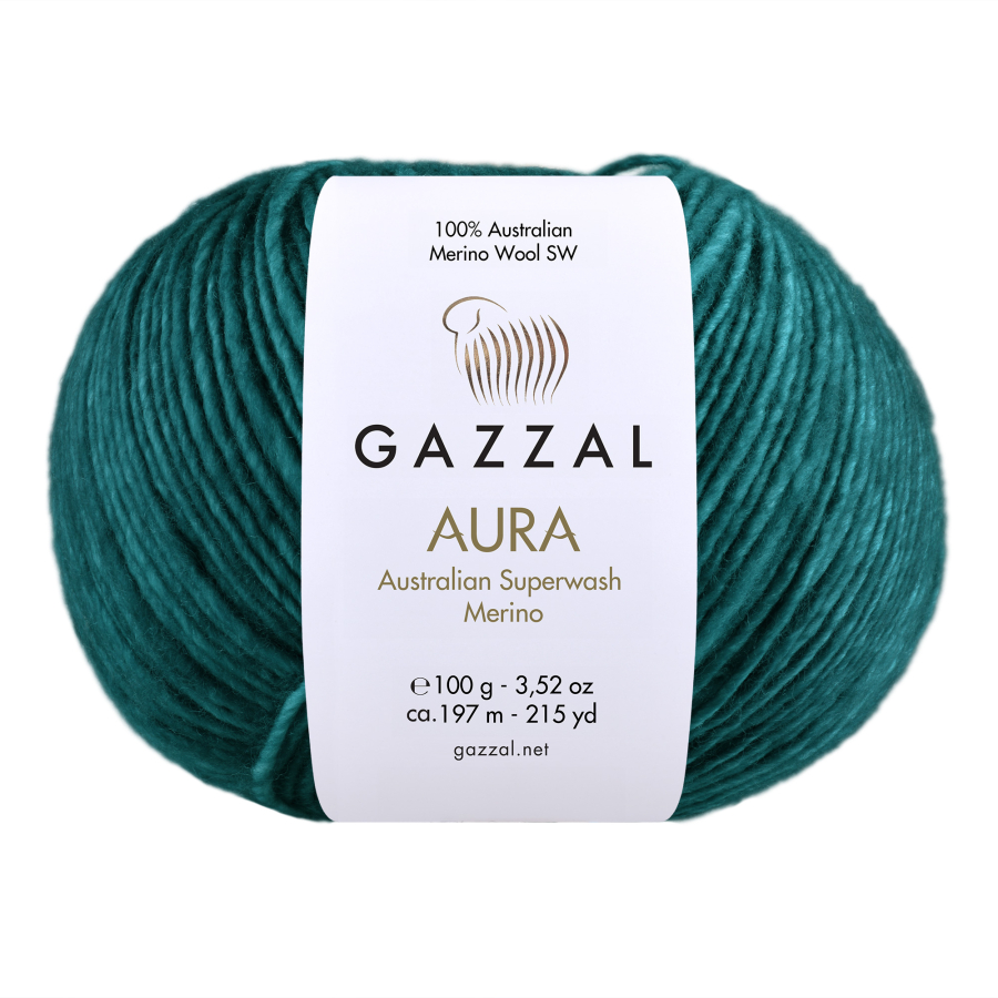 Gazzal Příze Aura - 161 smaragdová