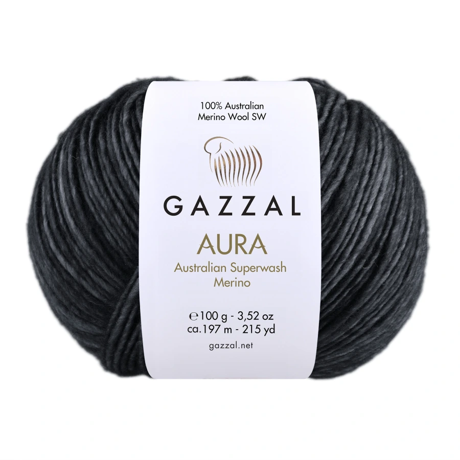 Gazzal Příze Aura - 171 antracit