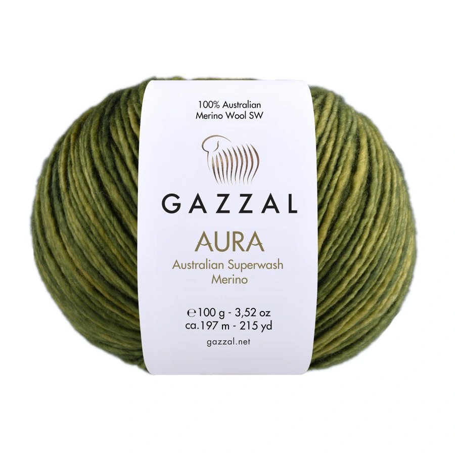 Gazzal Příze Aura - 175 světlá khaki