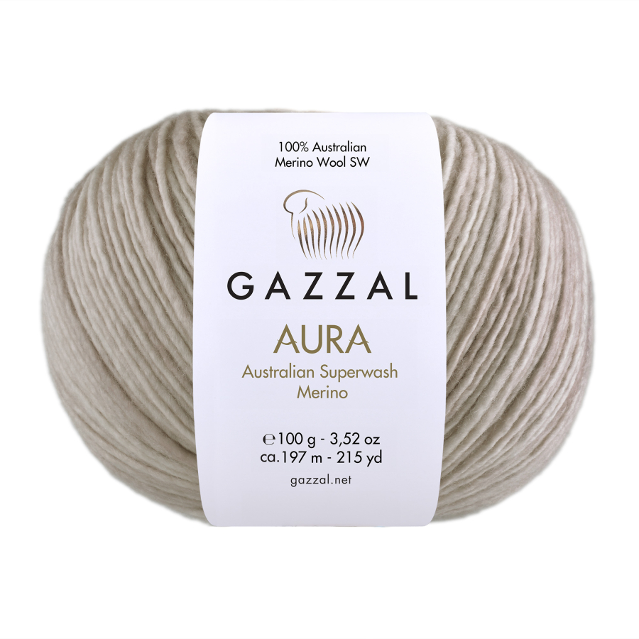 Gazzal Příze Aura - 177 světle béžová