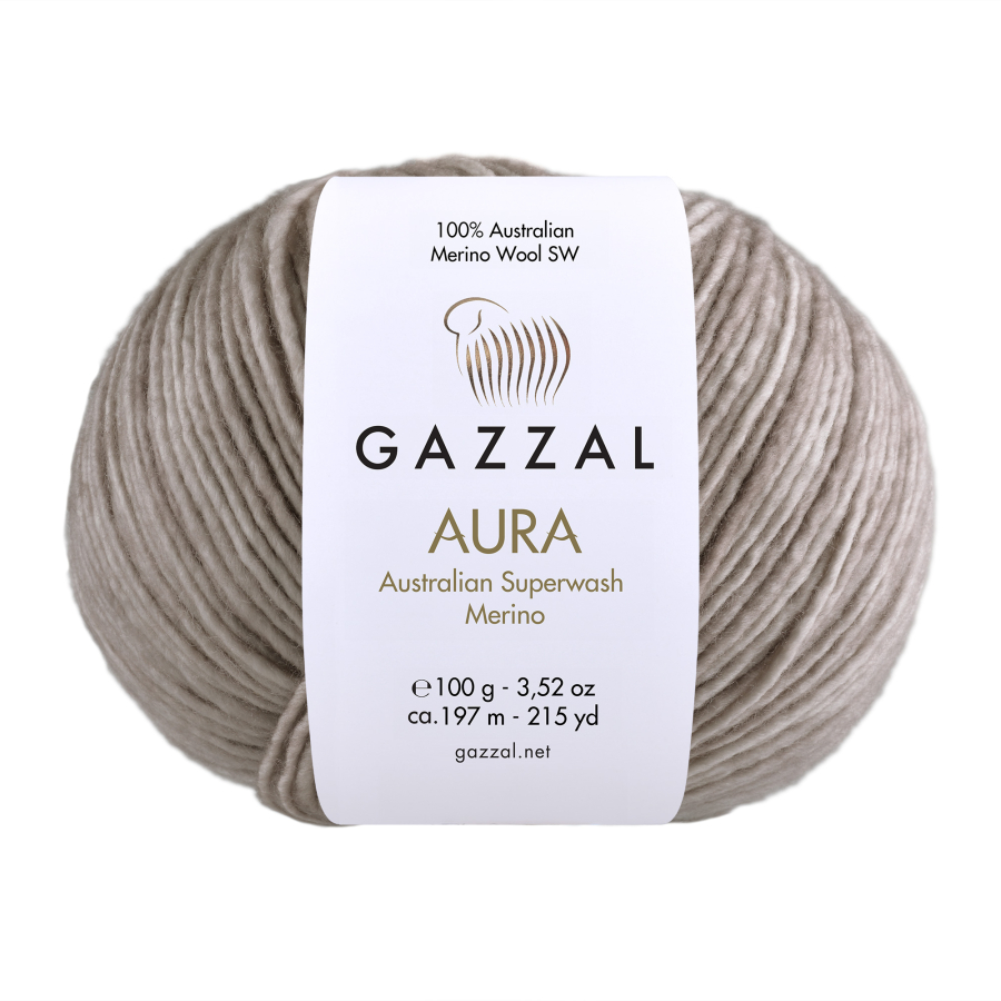Gazzal Příze Aura - 178 tmavě béžová