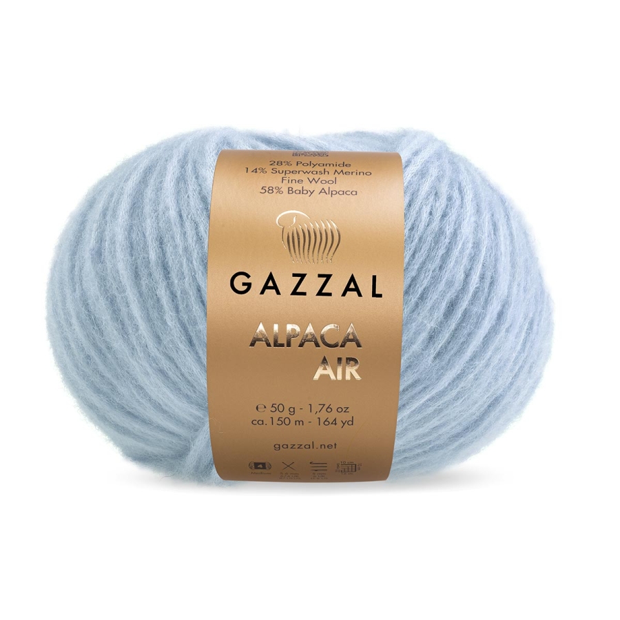 Gazzal Příze Alpaca Air 111 světle modrá
