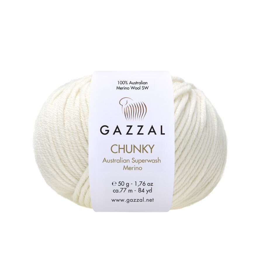 Příze Gazzal Chunky 147 krémová