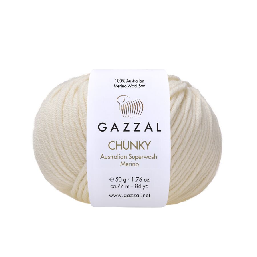 Příze Gazzal Chunky 148 ecru