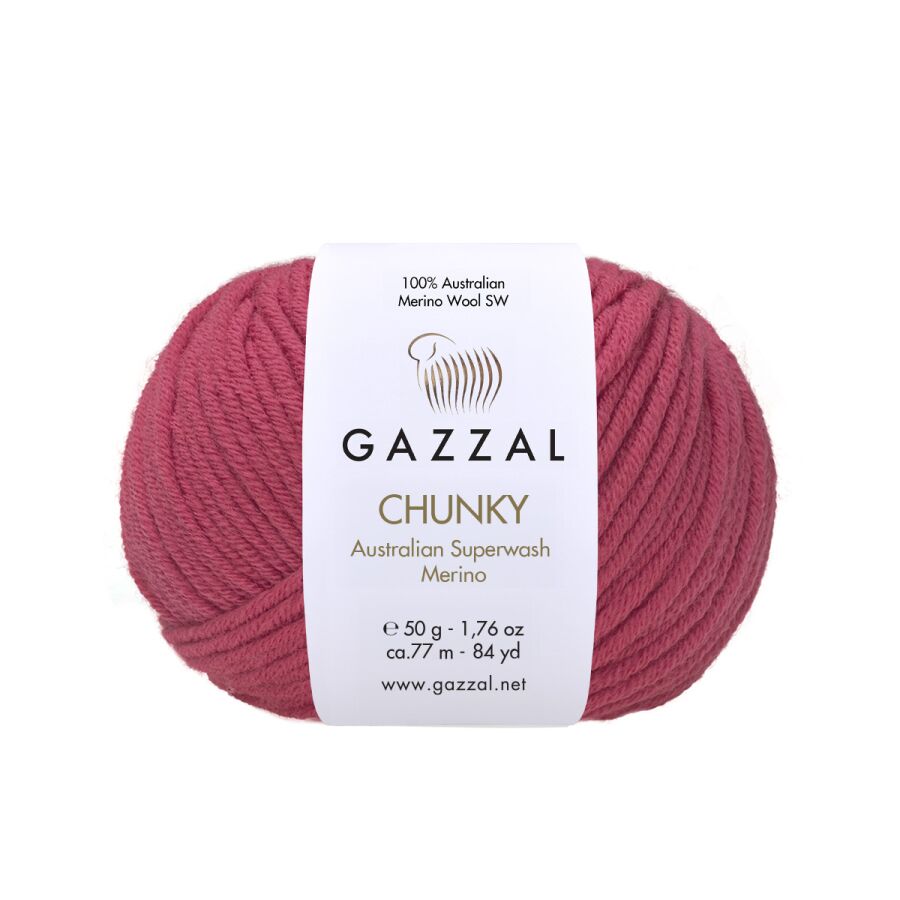 Příze Gazzal Chunky 157 suchá růže