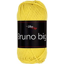 Vlna-hep Příze Bruno big 405 hořčicově žlutá