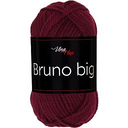 Vlna-hep Příze Bruno big 410 vínová
