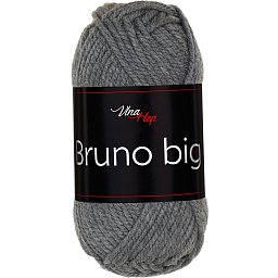 Vlna-hep Příze Bruno big 414 tmavě šedá