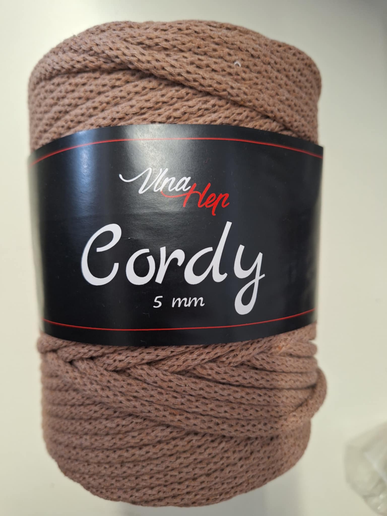 Vlna-hep Cordy šňůry 5mm - 8224 hnědá š. 631