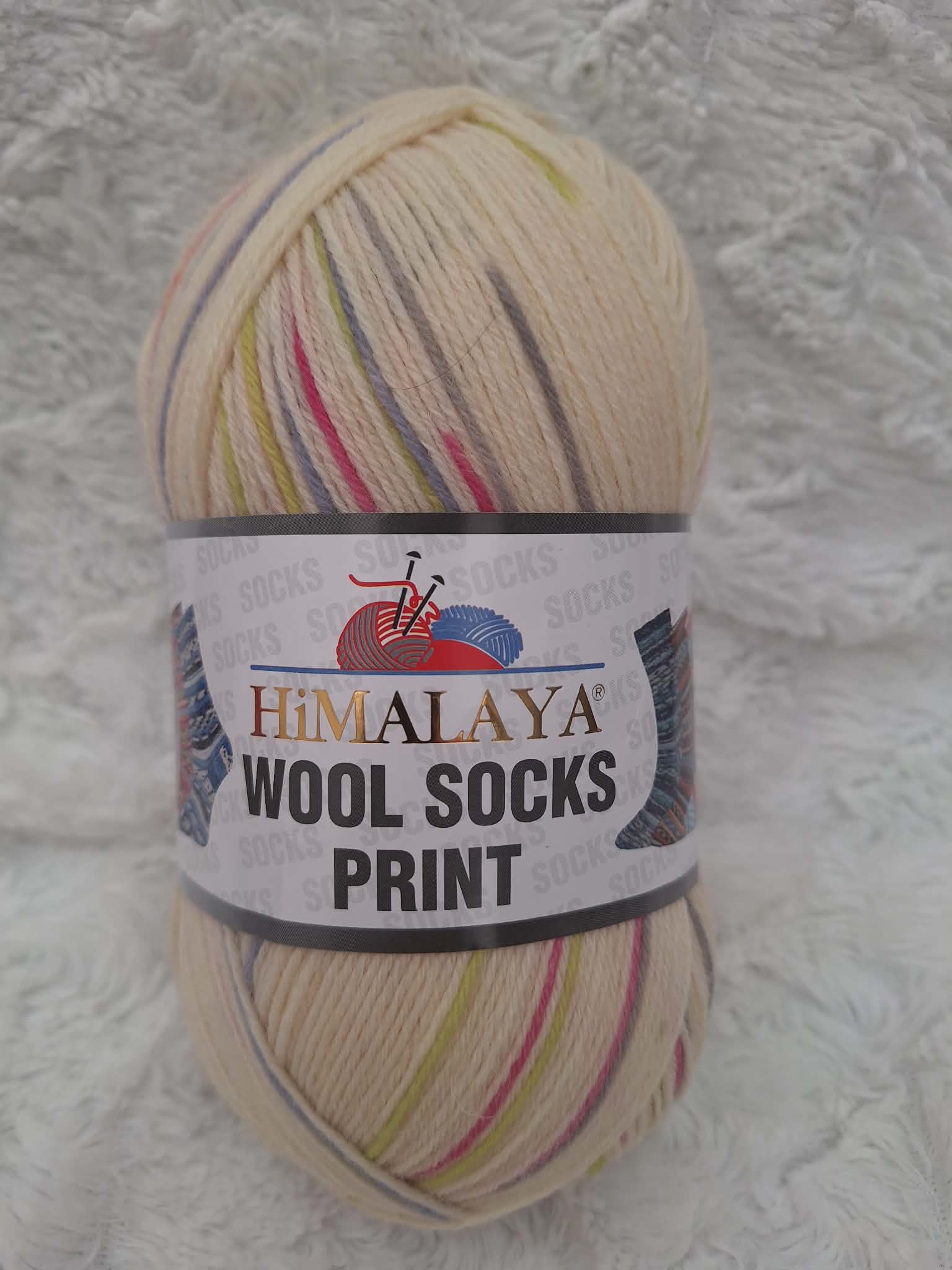Himalaya Wool Socks Print (Himalaya) Wool Socks Print: S61-01