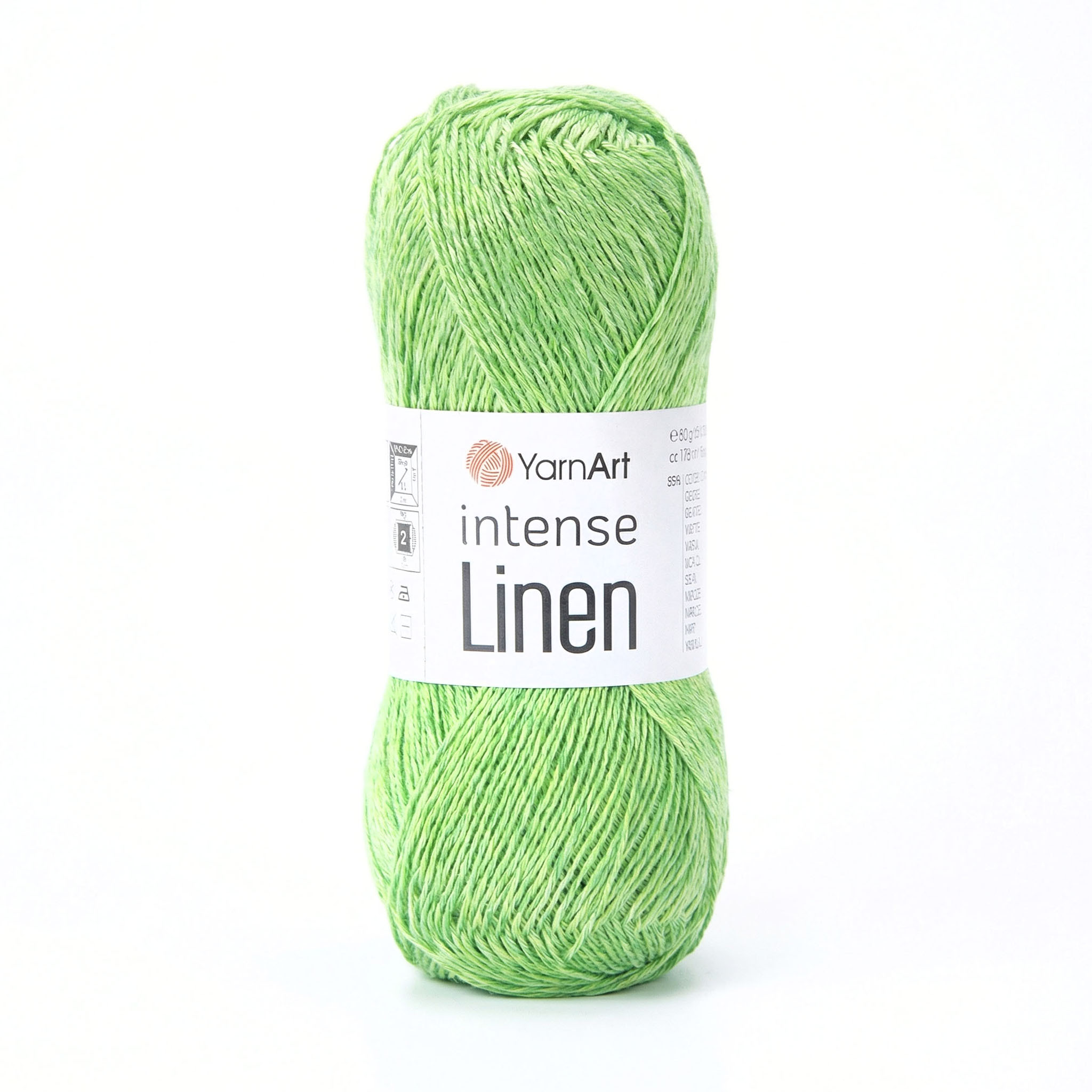 YarnArt Příze Intense Linen 4125 hráškově zelená