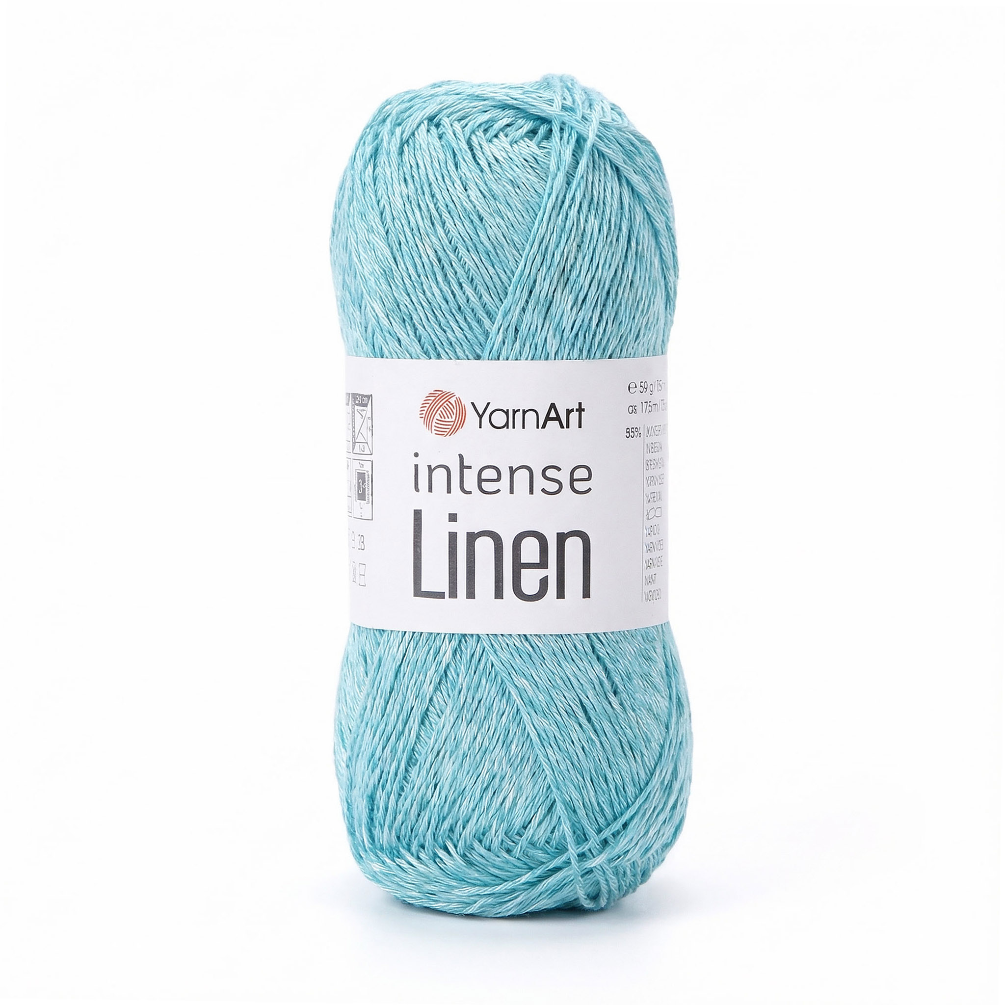 YarnArt Příze Intense Linen 4130 světlá tyrkysová