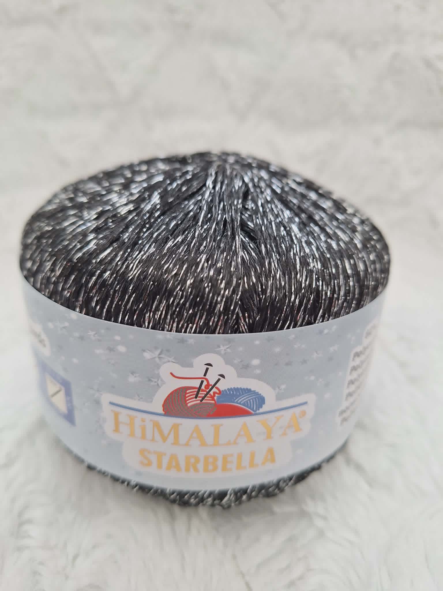 Himalaya Příze Starbella - 14 černo-stříbrná