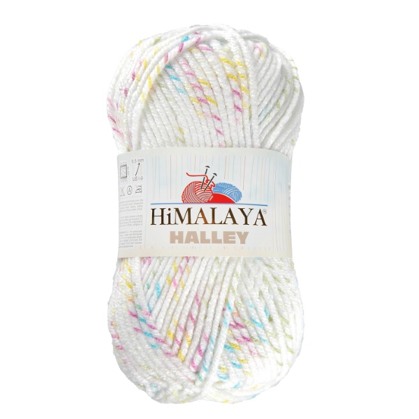Himalaya Příze Halley - 78013 bílá s barevnou