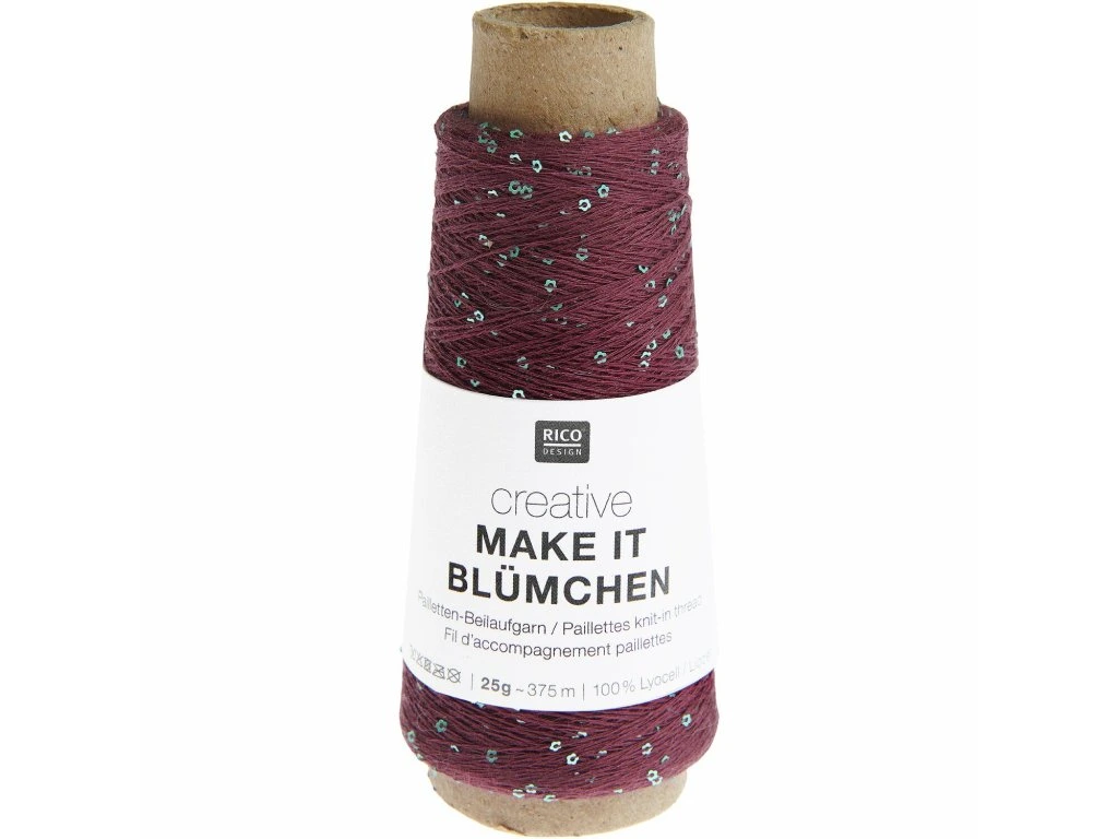 Rico Design Make It Blümchen 016 – bordeaux