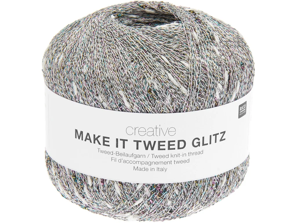 Rico Desigen Příplet Make It Tweed glitz 001 Natur