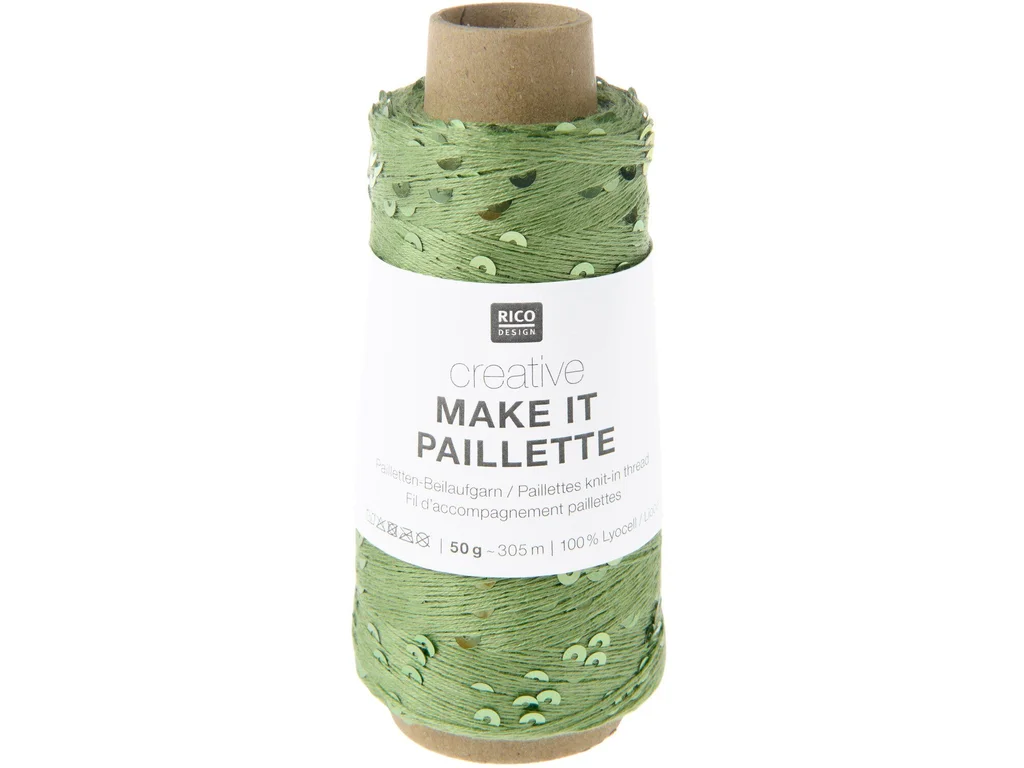 Rico Desigen Příplet Make It Paillette 002 Green