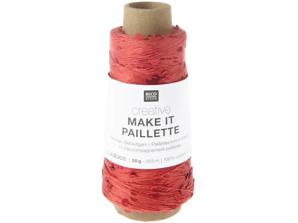 Rico Desigen Příplet Make It Paillette 004 Red
