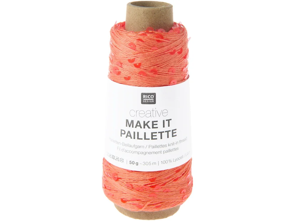 Rico Desigen Příplet Make It Paillette 008 Neon