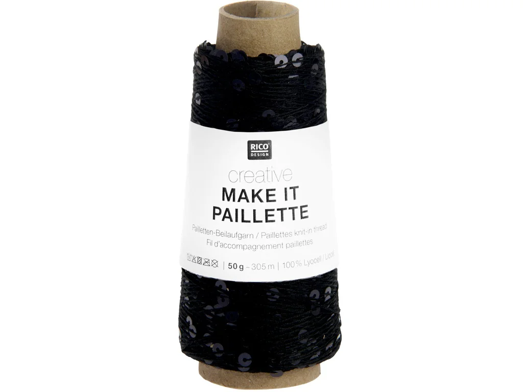 Rico Desigen Příplet Make It Paillette 013 Black