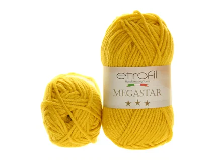 Příze Megastar Etrofil 72191  hořčicově žlutá