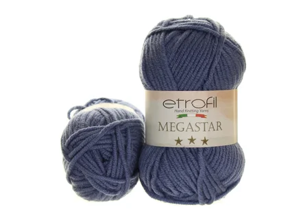 Příze Megastar Etrofil 75374 ocelově modrá
