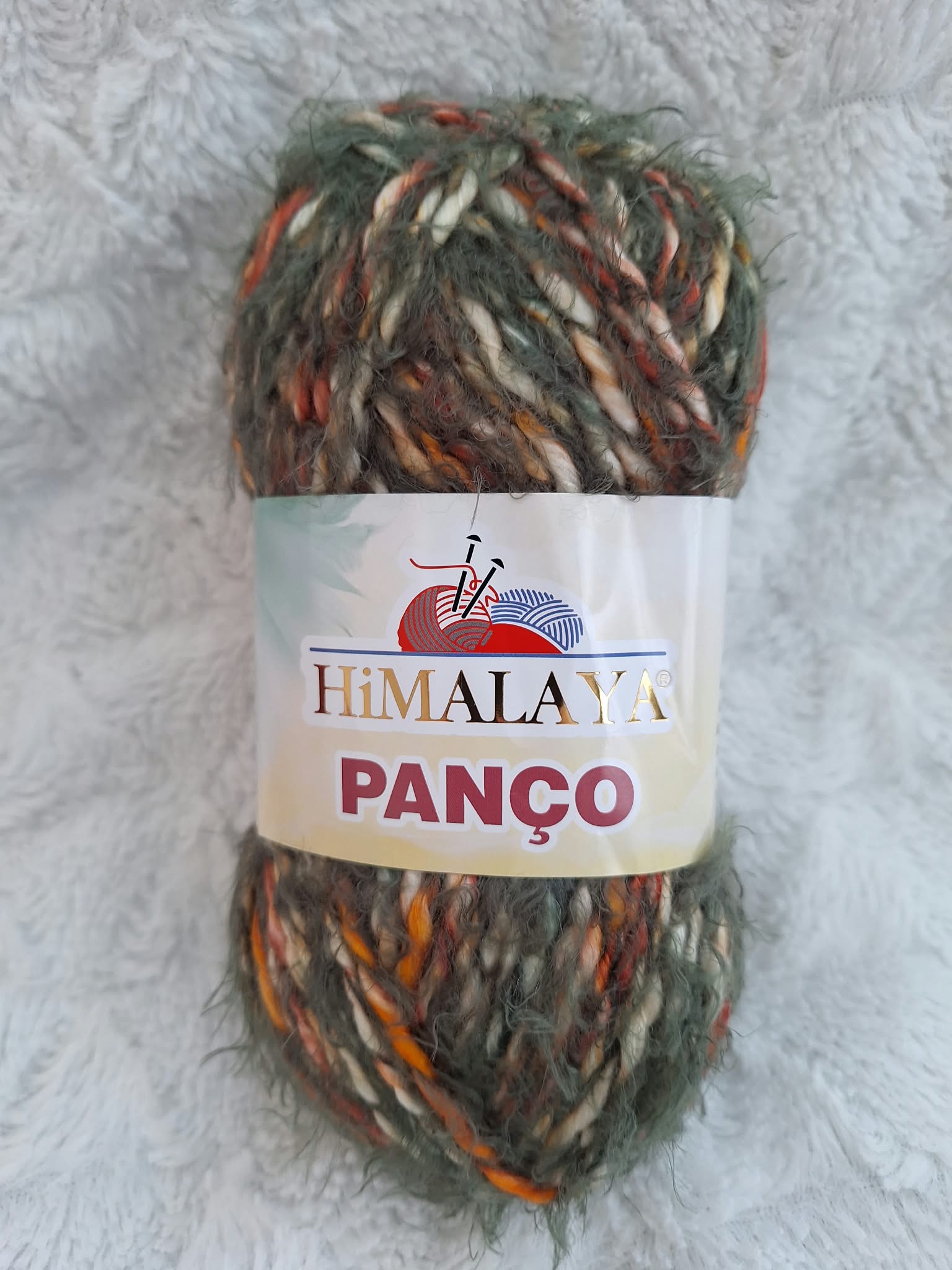 Himalaya Příze Panco 62612 khaki-oranžovo-světlá