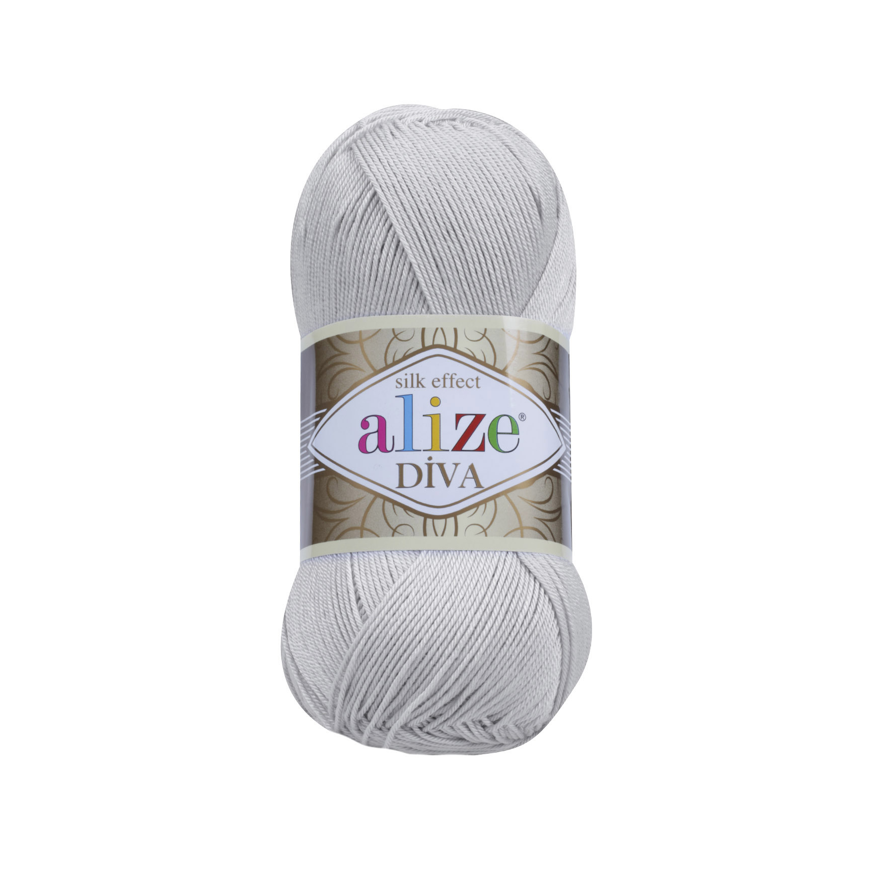 Příze Alize Diva 168 světle šedá