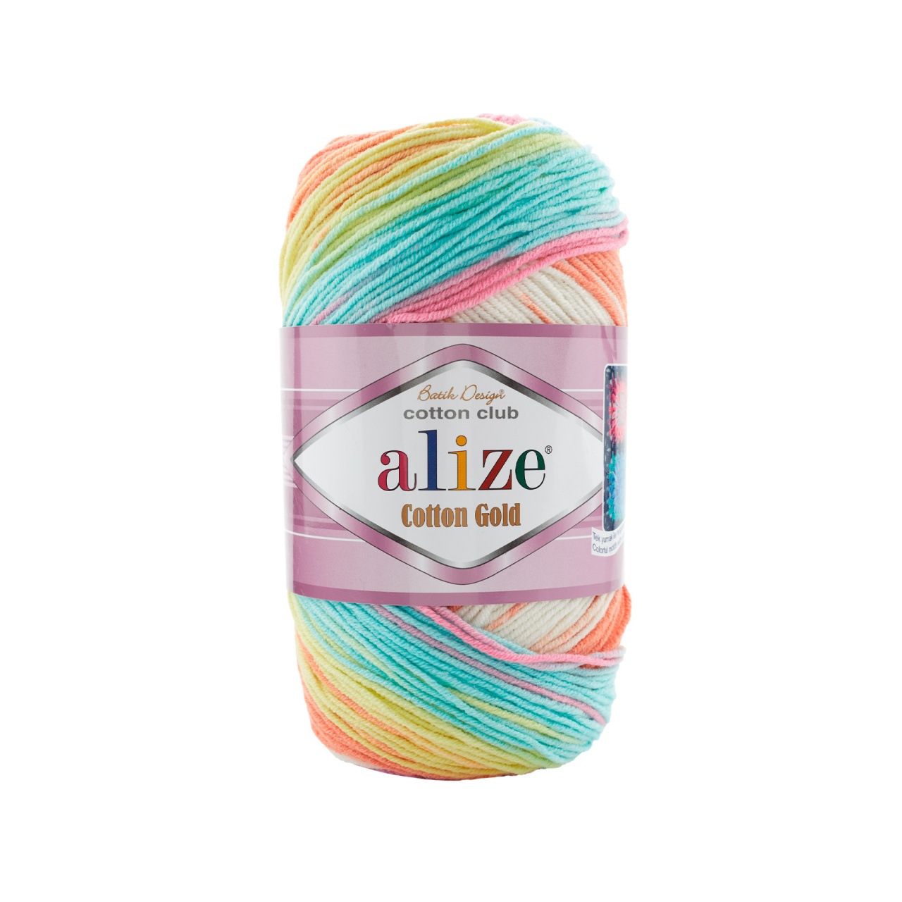 Alize Cotton gold batik 7937 světlá barevná