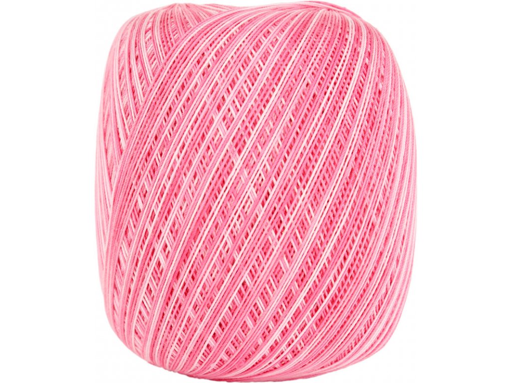 Vlna-hep Příze Moonlight multicolor 9004 růžovo-bílá